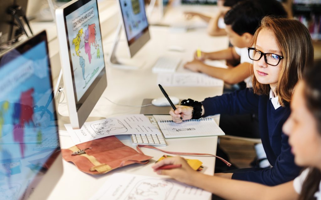 Students in a classroom